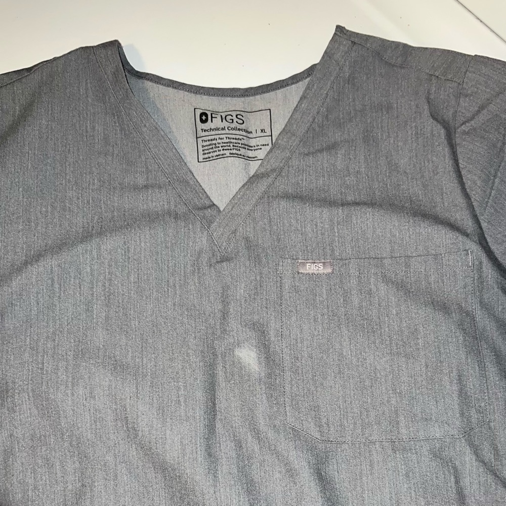 Figs Catarina Scrub Top Xl Graphite Gem